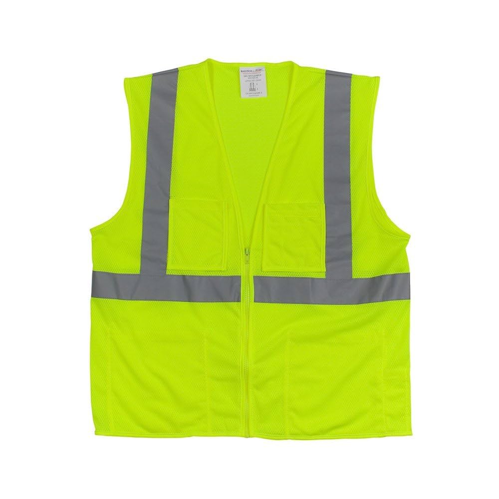 PIP 302-MVGZ4PLY-M 302-MVGZ4PLY Yellow Hi-Viz Safety Vest